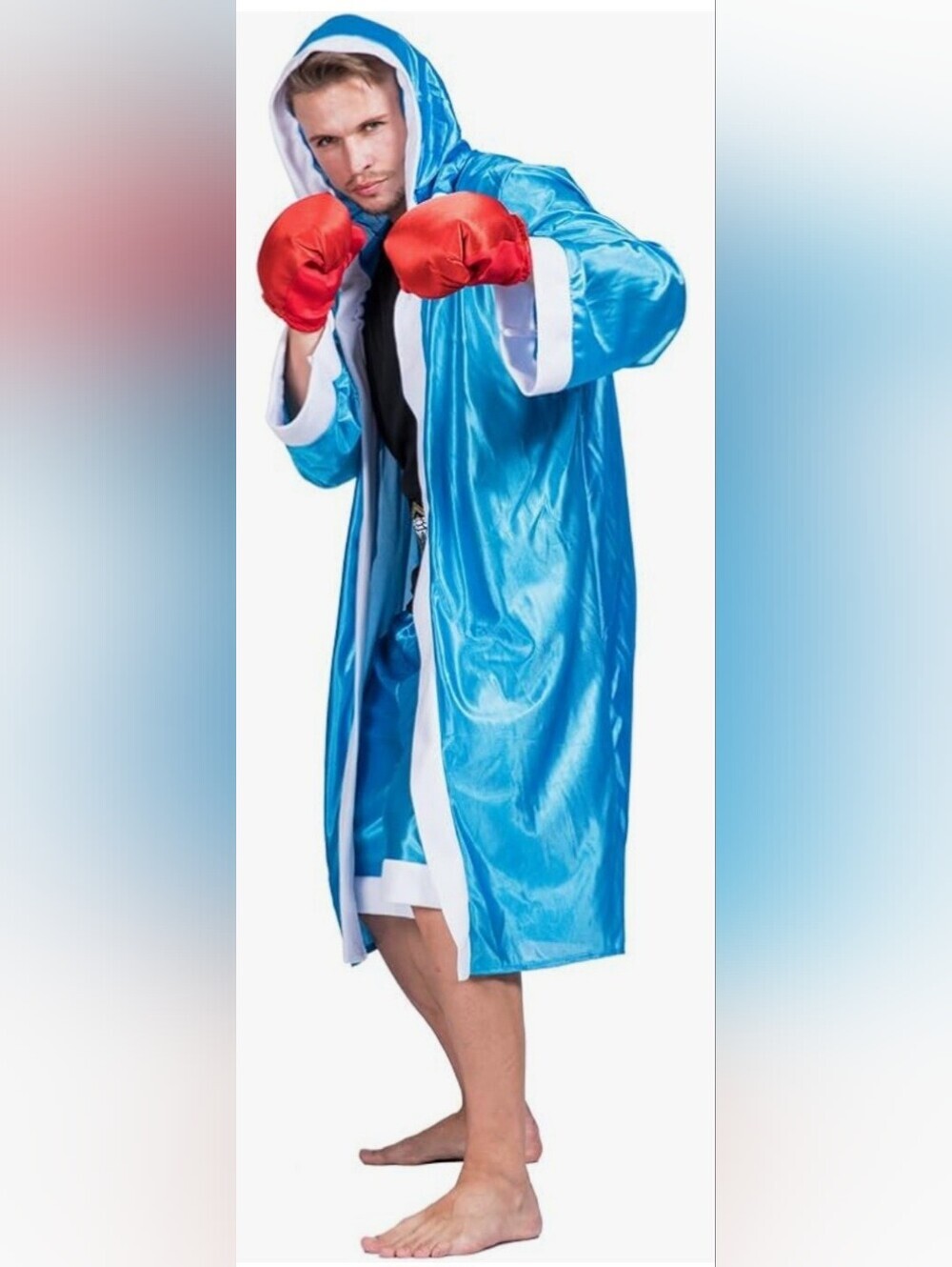New Mens One Size Satin Boxer Costume